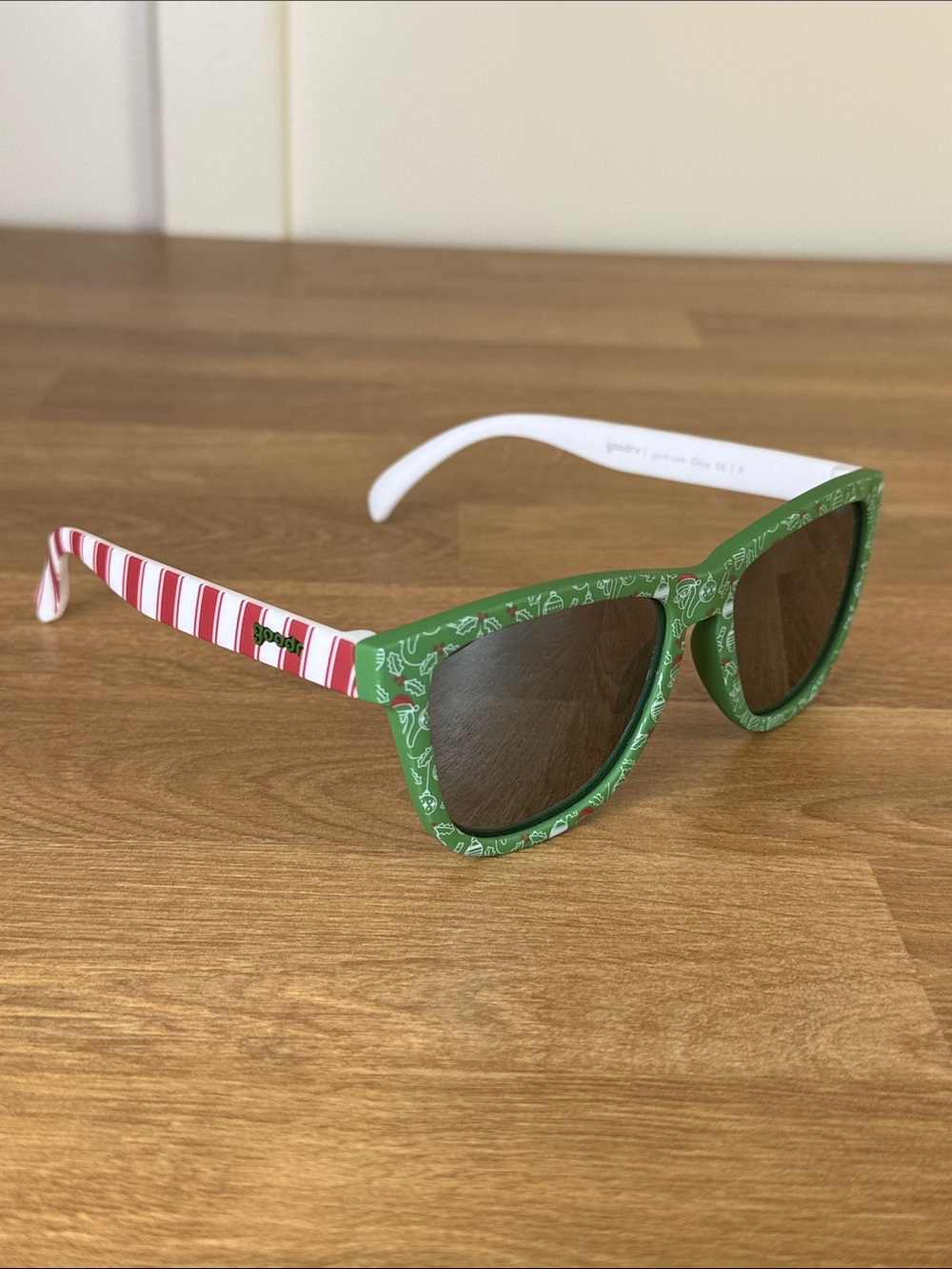 goodr OG Polarized Sunglasses Santa Is not Real Holiday Edition